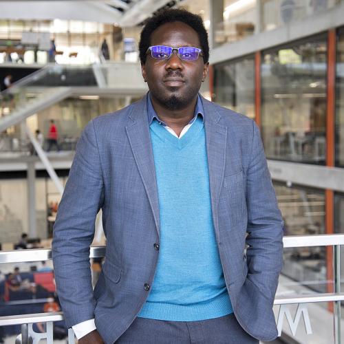 Man with glasses in blazer