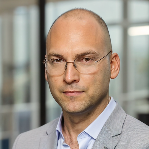 Man with glasses in blazer